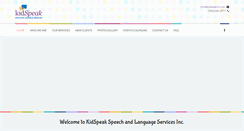 Desktop Screenshot of kidspeakinc.com